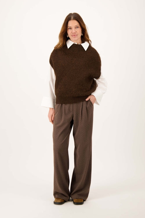 Zusss chunky sleeveless turtleneck sweater