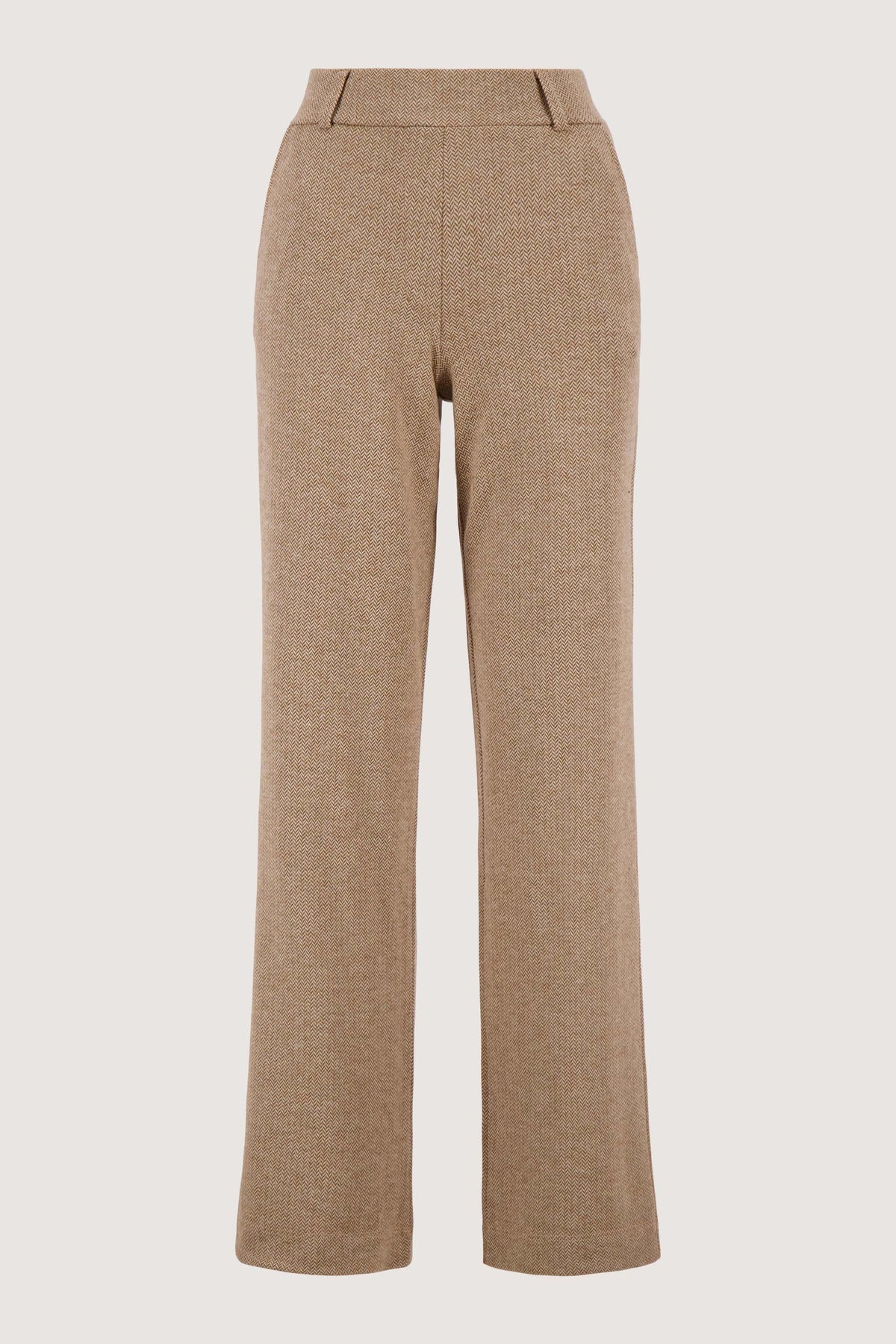 Zusss herringbone trousers with stretch