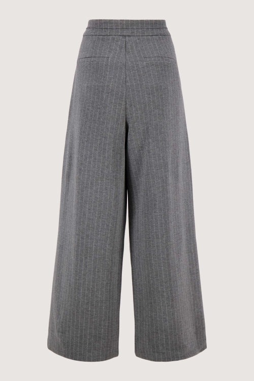 Zusss pinstripe wide-leg trousers with stretch
