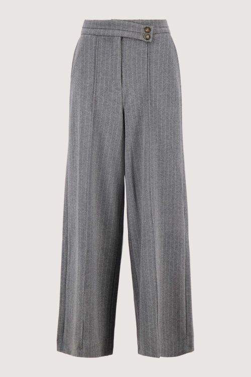 Zusss pinstripe wide-leg trousers with stretch