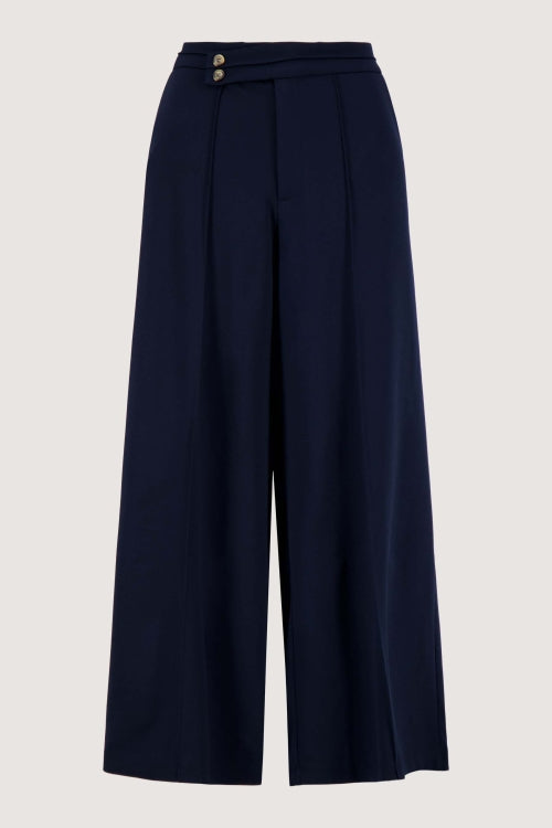 Zusss superstretch trousers with front pleat