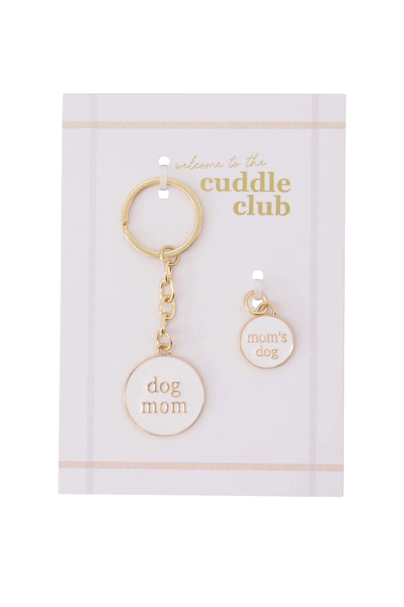 Zusss ansichtkaart sleutelhanger/penning dog mom