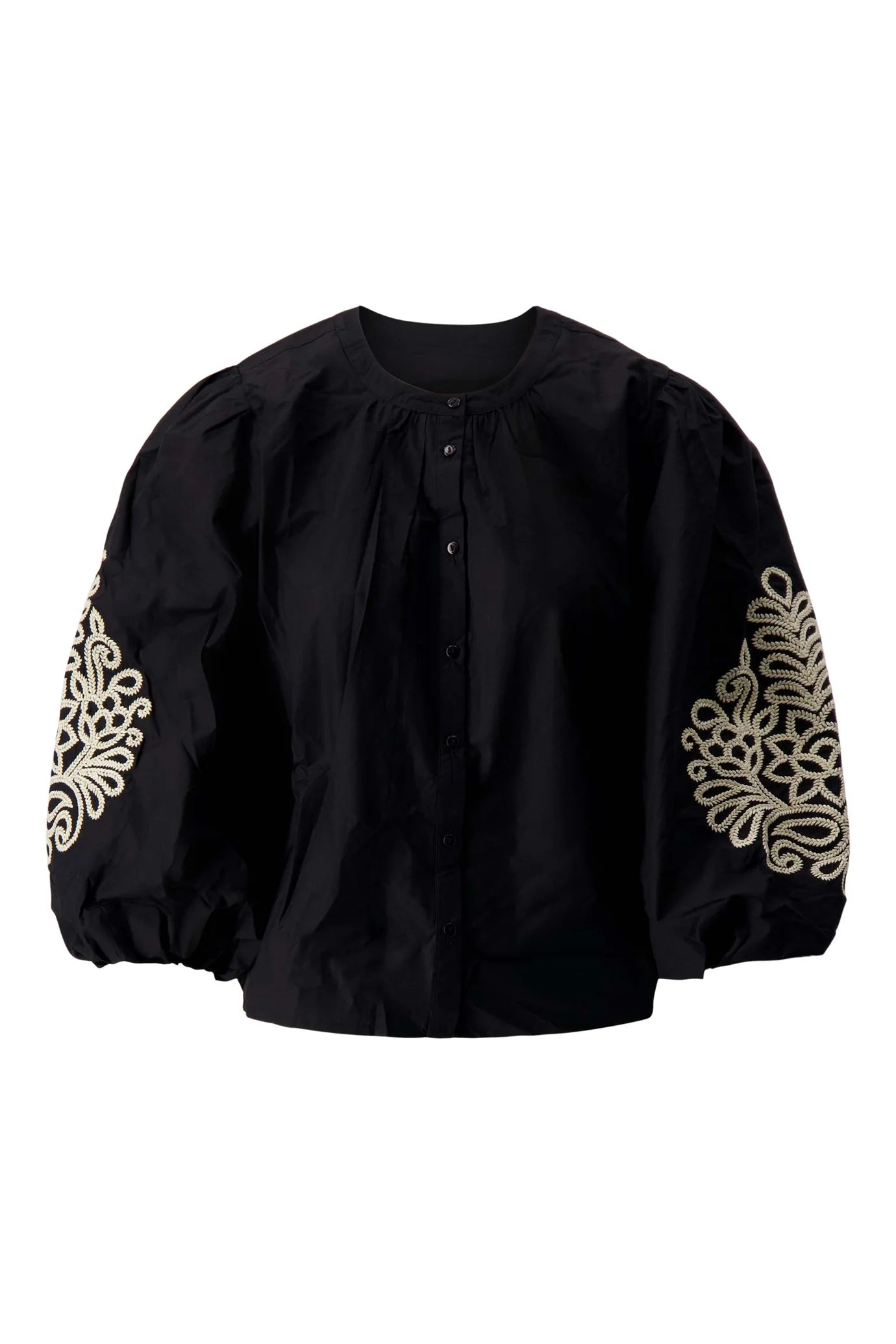 Zusss blouse met borduur mouwen