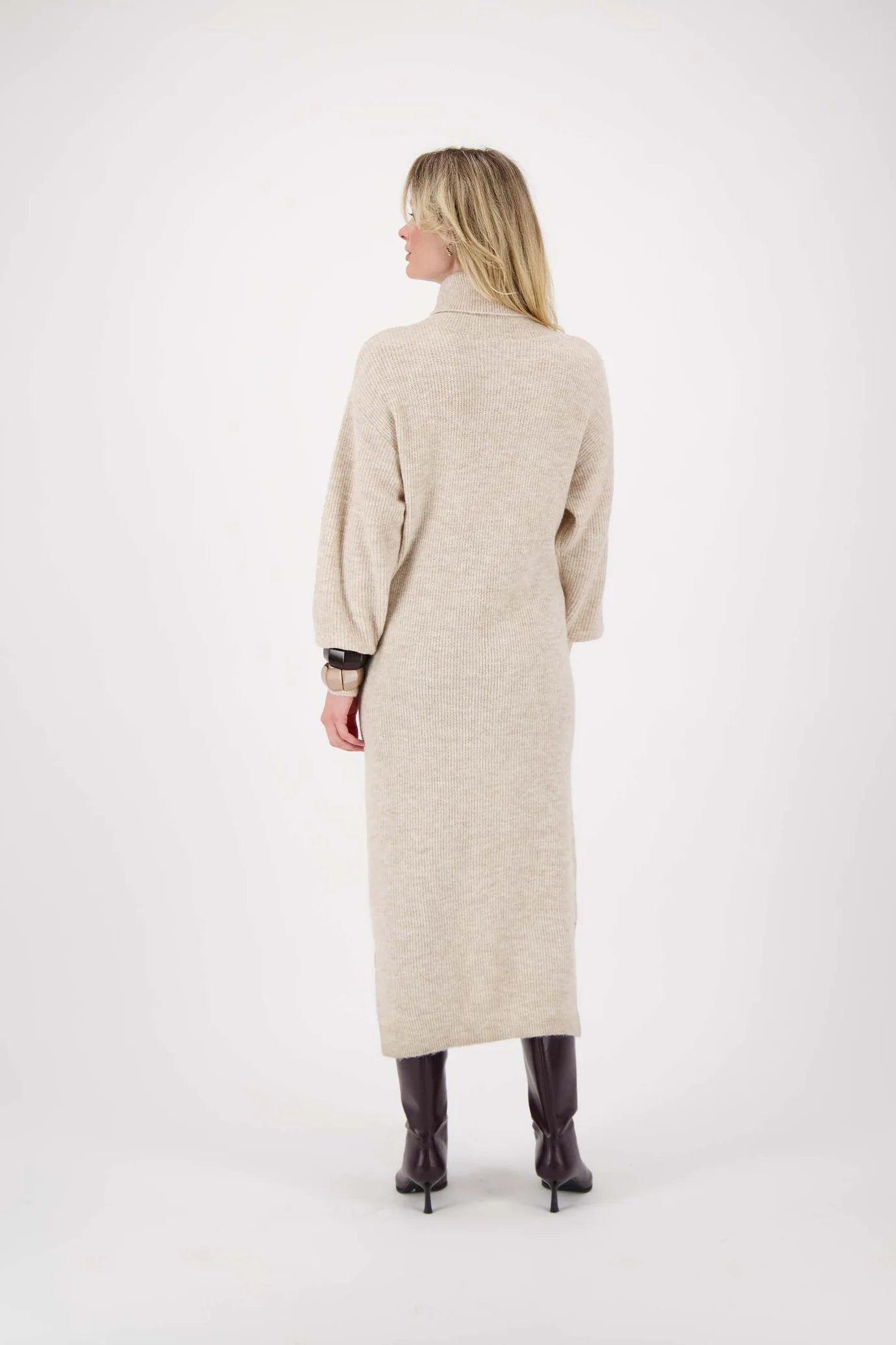 Zusss brei jurk beige