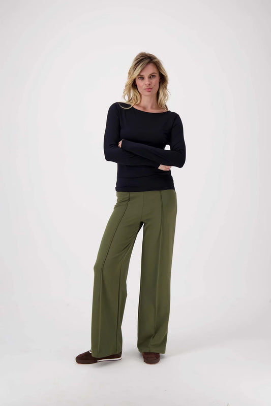 Zusss broek met naad mosgroen