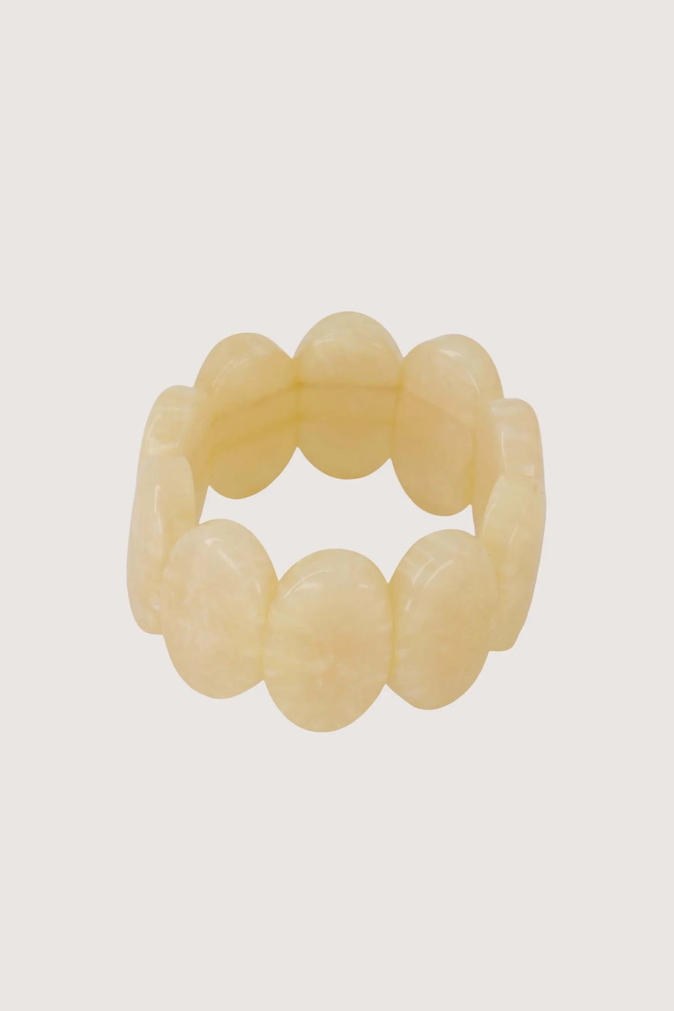 Zusss elastieken brede kralen armband