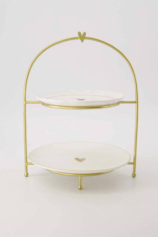 Zusss etagere metaal hartje