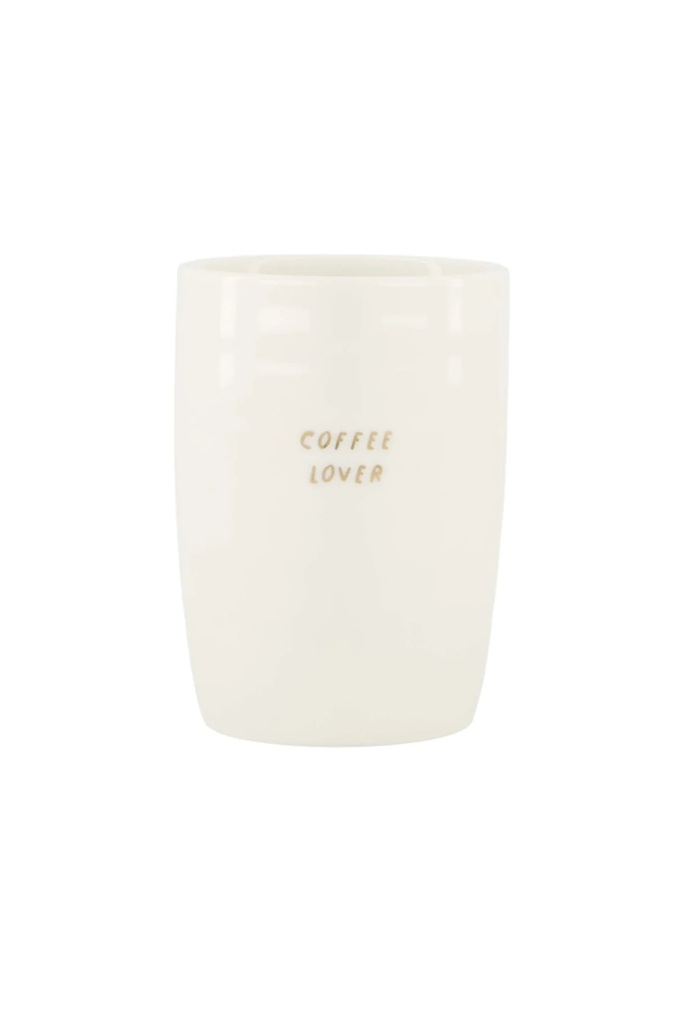 Zusss koffiemok coffee lover wit goud
