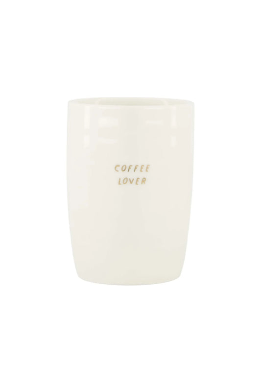 Zusss koffiemok coffee lover wit goud