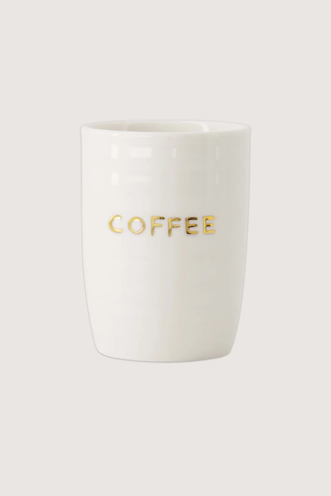 Zusss koffiemok coffee wit/ goud