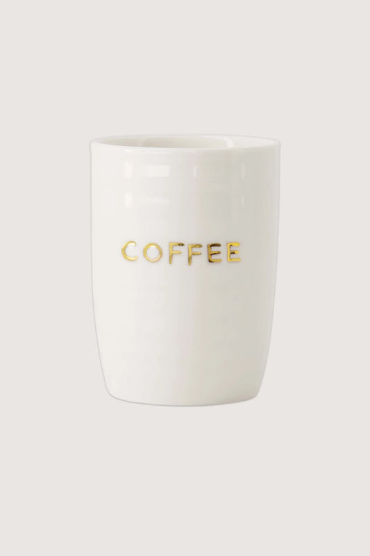 Zusss koffiemok coffee wit/ goud