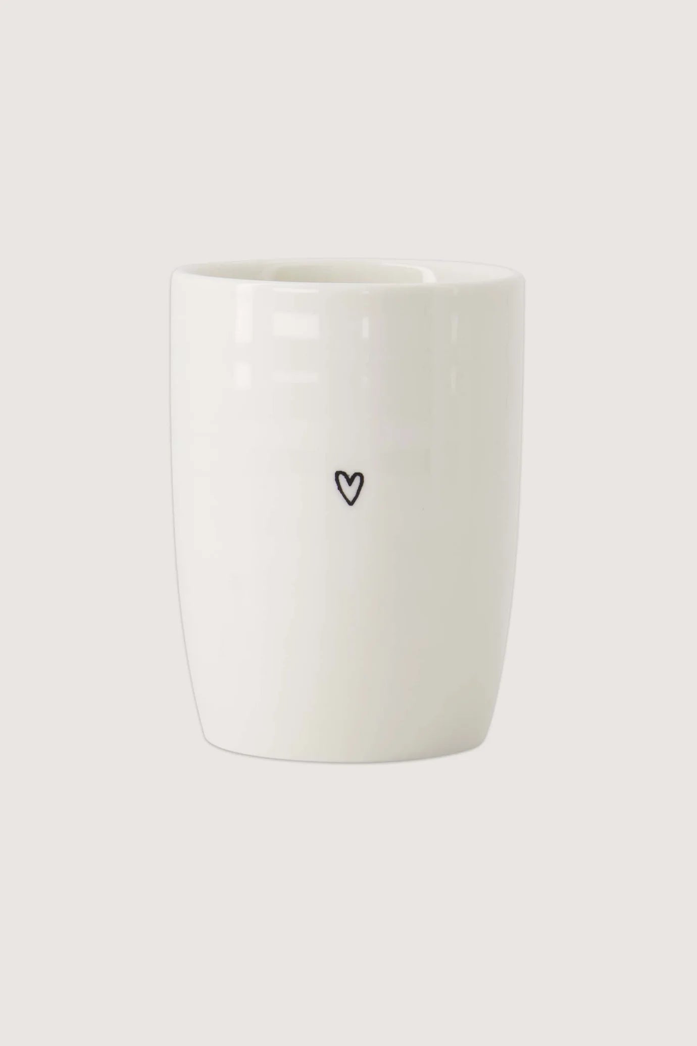 Zusss koffiemok hartje zwart wit