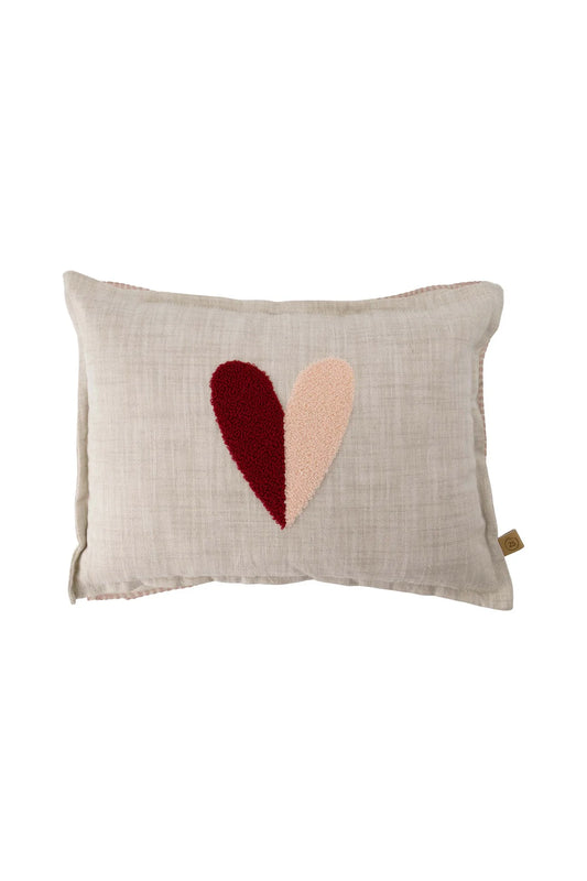 Zusss kussen hartje 35x25cm