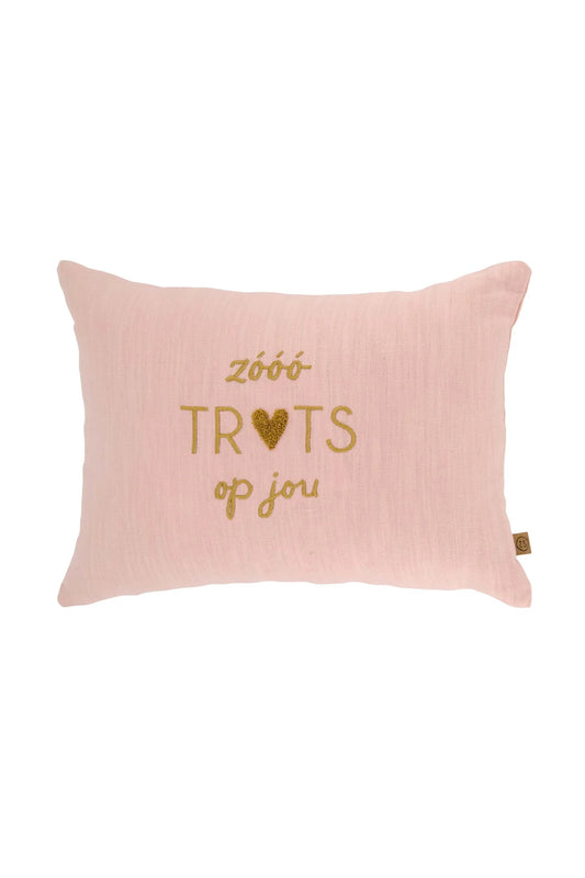 Zusss kussen zo trots op jou 35x25cm