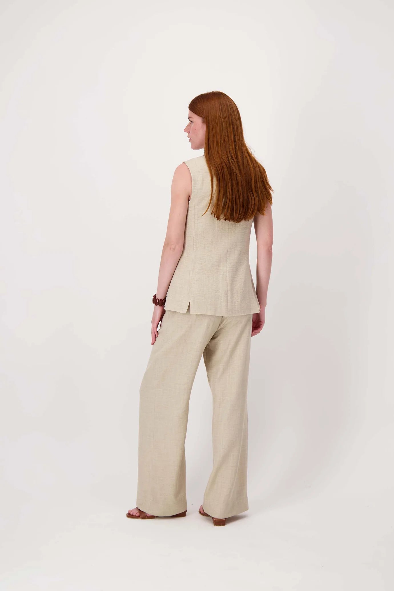 Zusss lang gilet met stretch