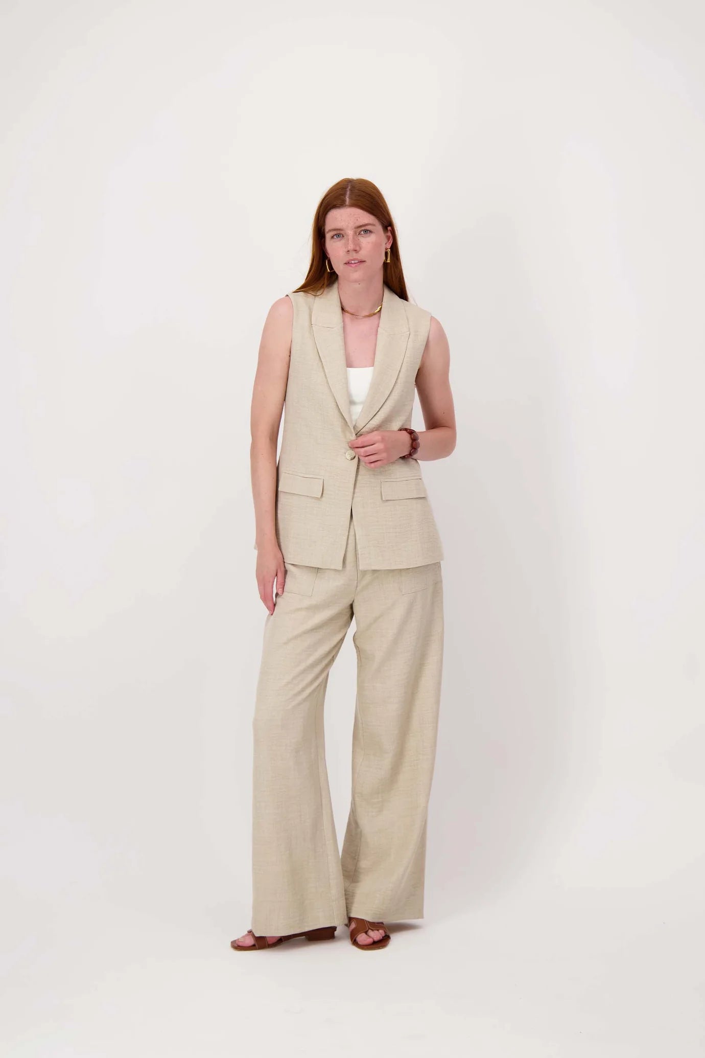 Zusss losvallende broek met stretch