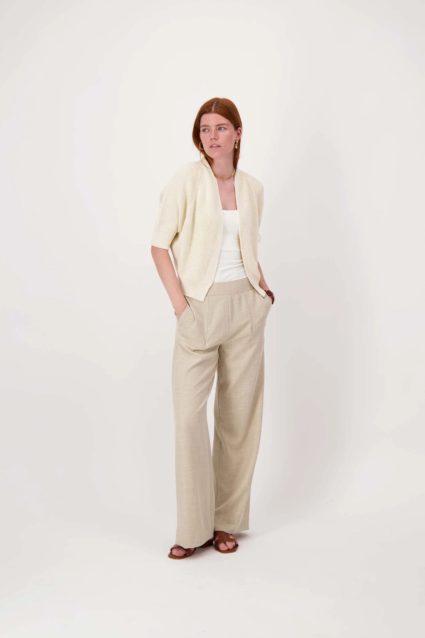 Zusss losvallende broek met stretch