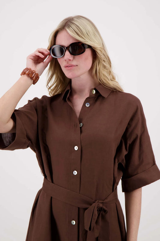 Zusss ovalen zonnebril met panter print incl koker