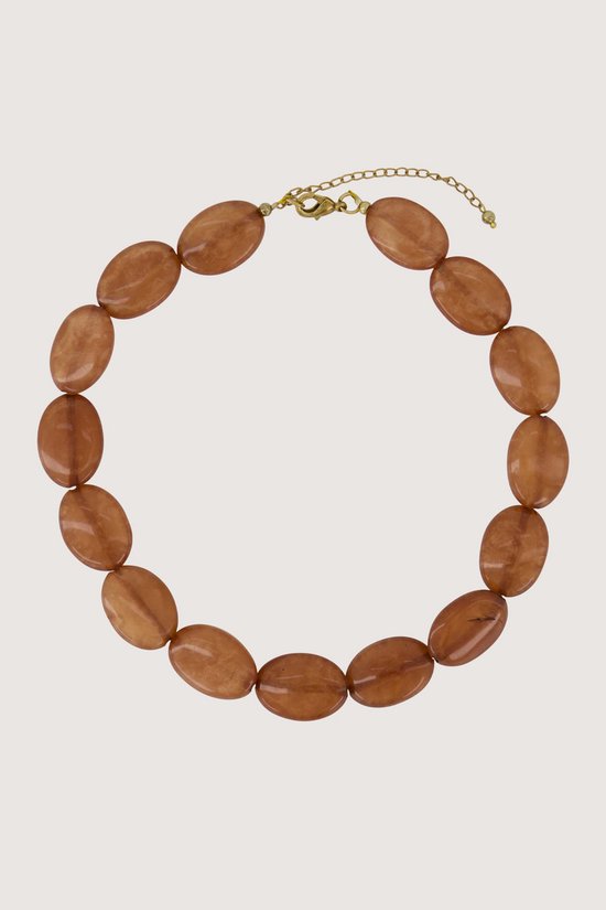Zusss platte kralen ketting