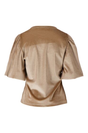 Zusss rib velour pofmouw top