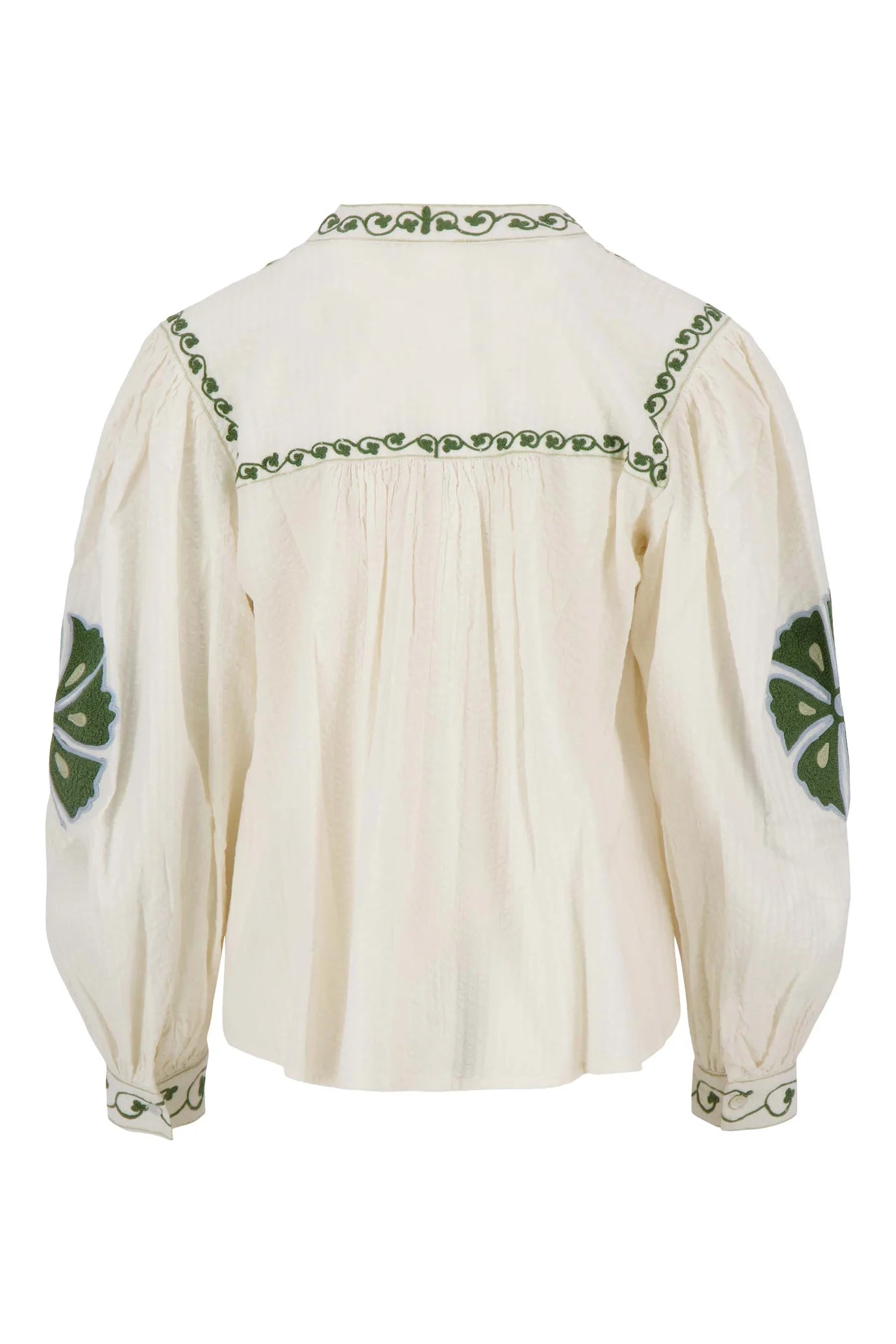 Zusss seersucker blouse met bloemen