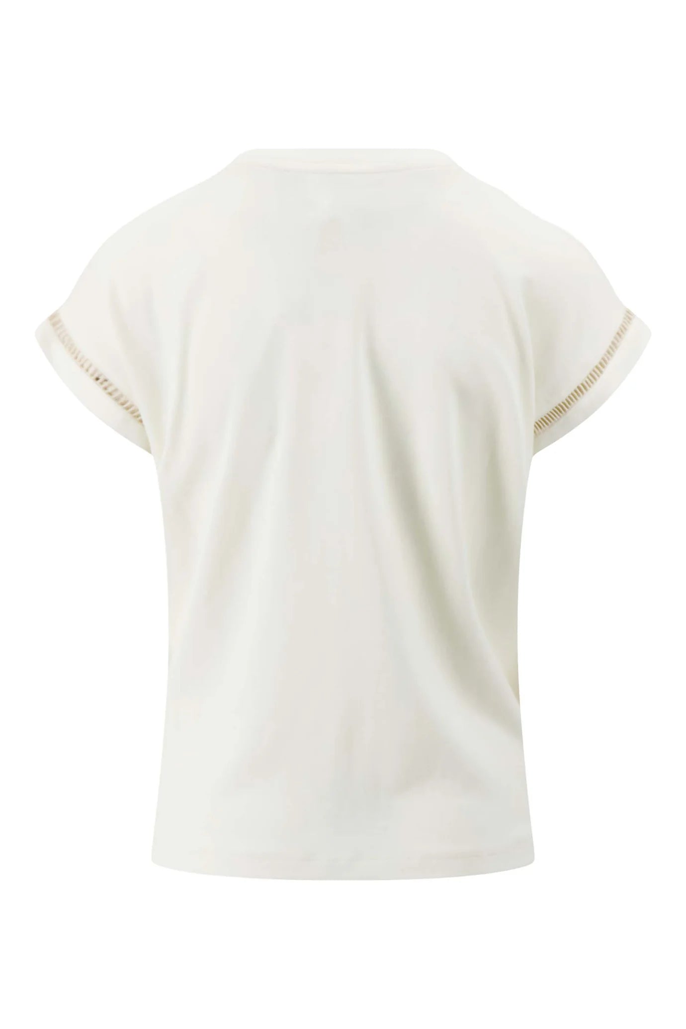 Zusss t-shirt met opengewerkte details