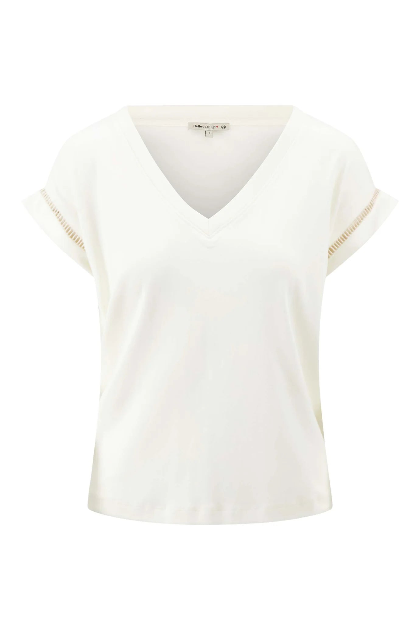 Zusss t-shirt met opengewerkte details