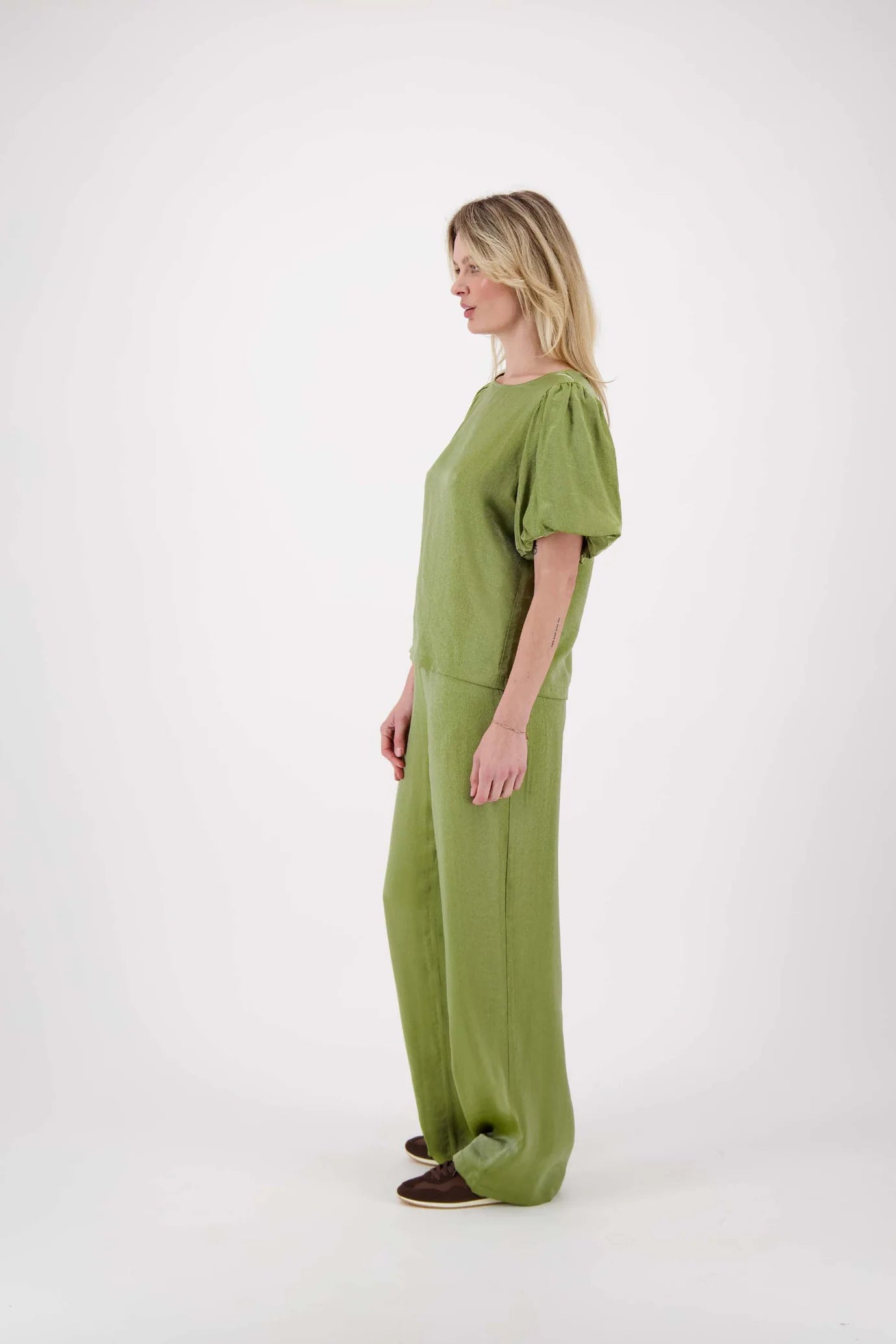 Zusss wijde satijnen broek