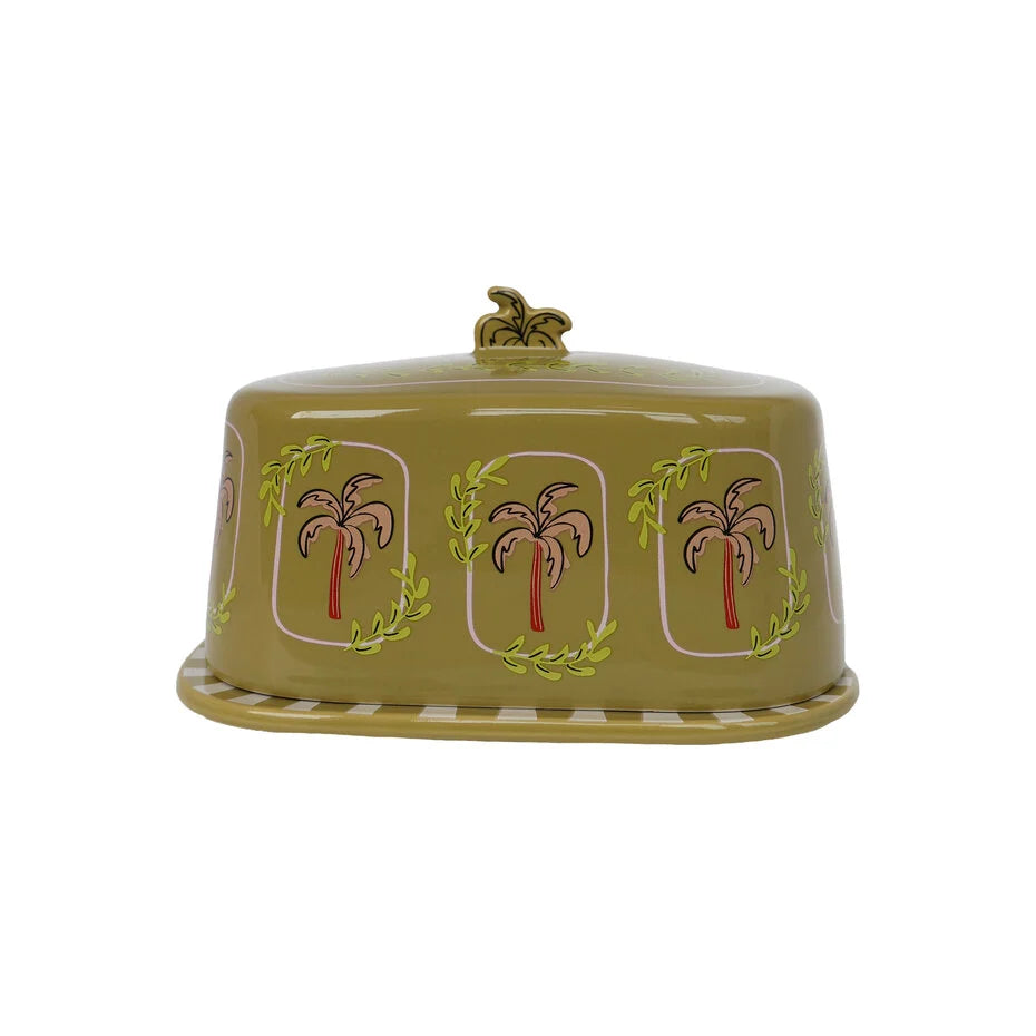 All the luck in the world Butter Dish Palmtrees