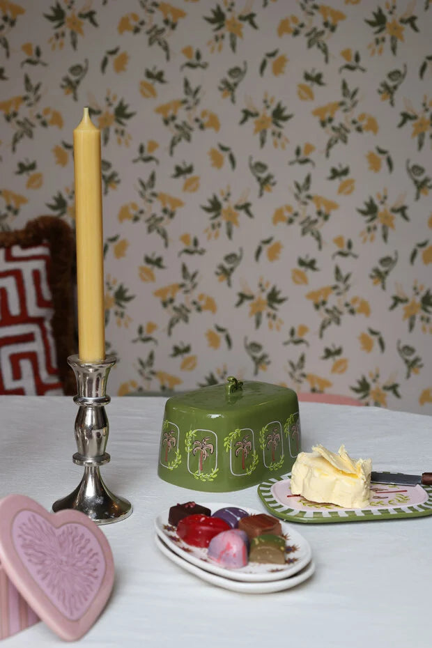 All the luck in the world Butter Dish Palmtrees