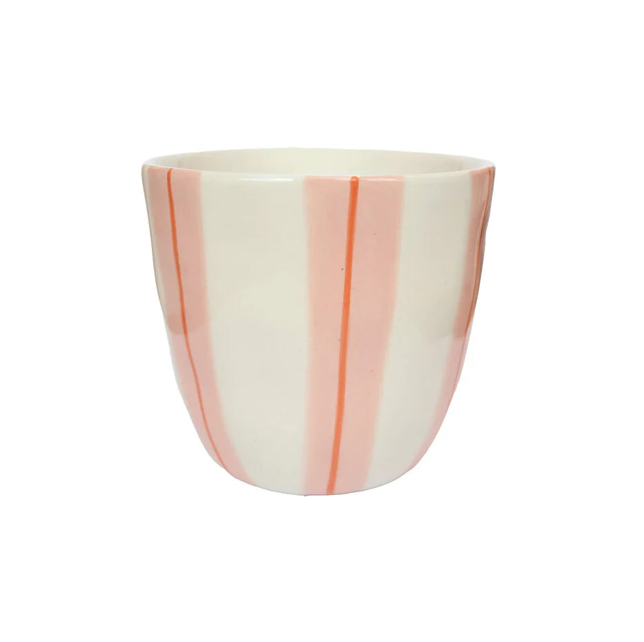Cup Pink and Orange Stripes