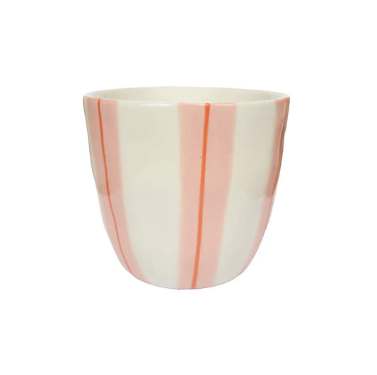 Cup Pink and Orange Stripes
