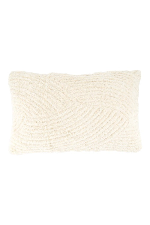 Zusss cushion bouclé woven pattern 30x50 cm