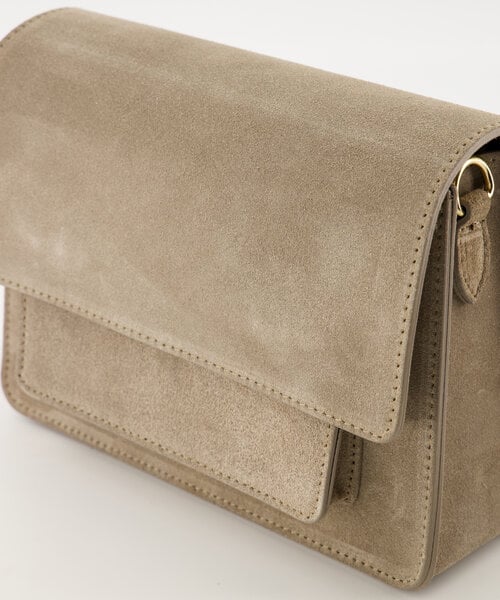 Crossbody tas taupe