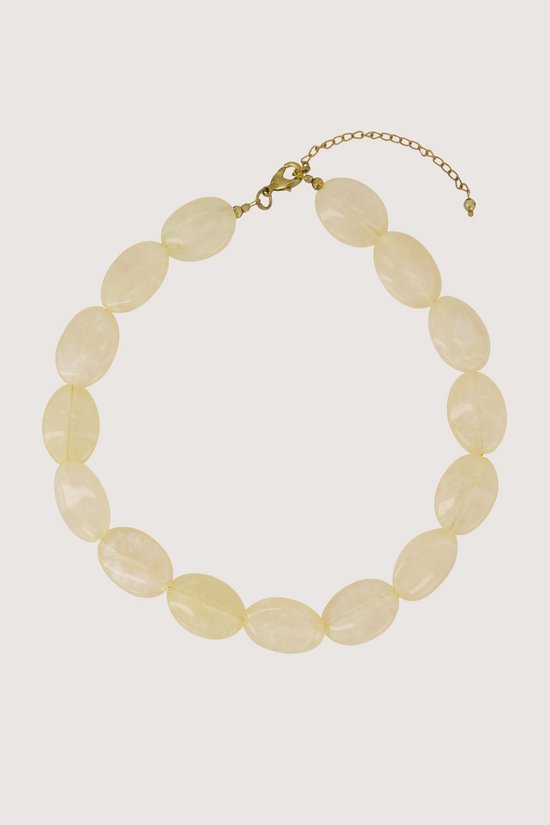 Zusss platte kralen ketting