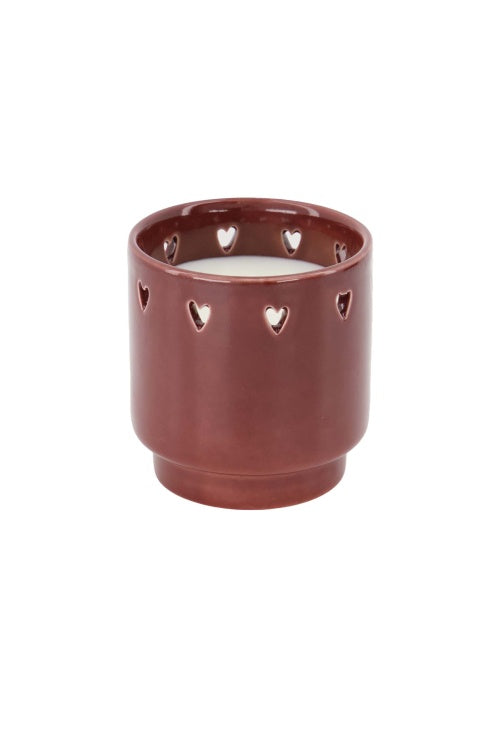 Zusss scented candle ceramic hearts