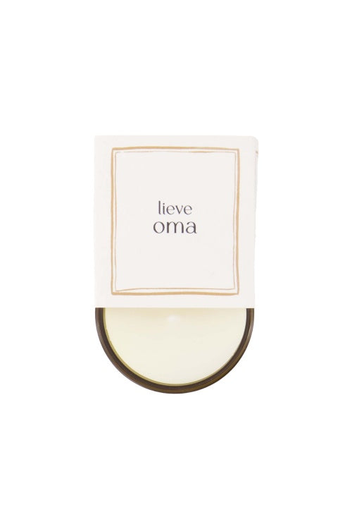 Zusss scented candle in wrap lieve oma