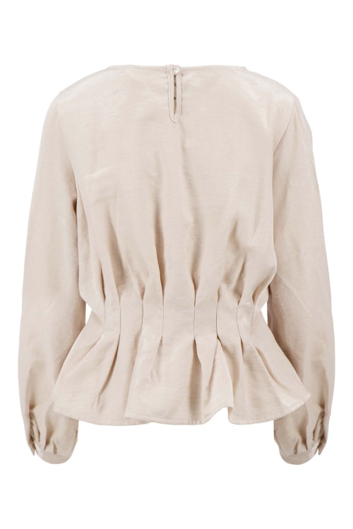 Zusss voile top with pleats