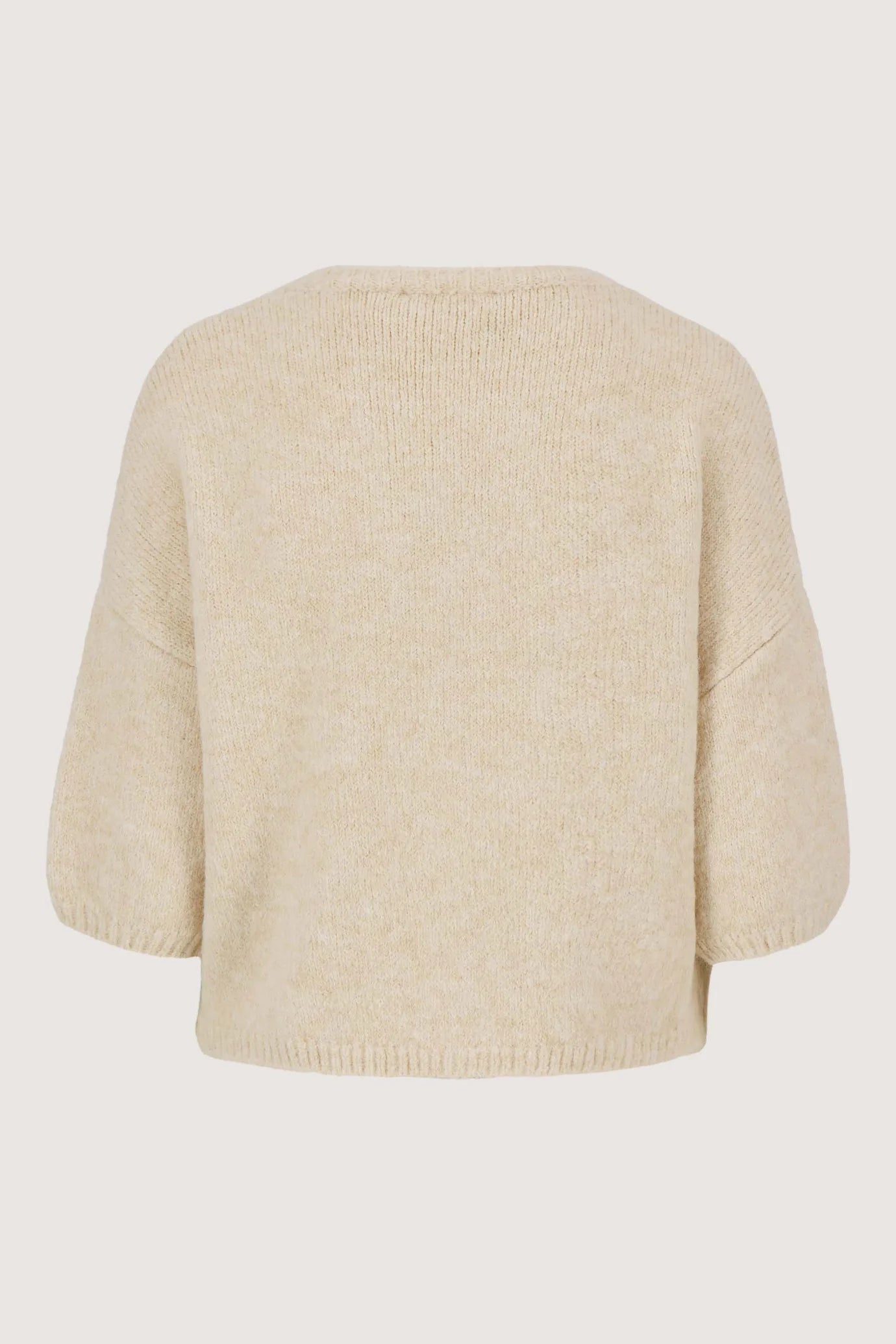 Zusss zacht basis vest met vleermuis mouwen en broche