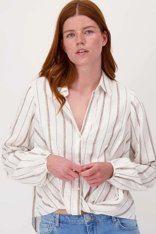 Zusss overslag blouse met streep